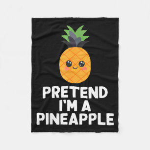 Einfache Verkleidung als Ananas Kostüm Halloween L Fleecedecke