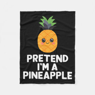 Einfache Verkleidung als Ananas Kostüm Halloween L Fleecedecke