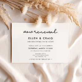 Einfache Verlängerung des Hochzeitsprinzips Einladung