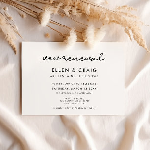 Einfache Verlängerung des Hochzeitsprinzips Einladung