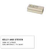 Einfache, Verlassen Rücksendeadresse aus Holz Gummistempel (Stempel)