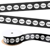 Einfache Verpackung von Logos Satinband