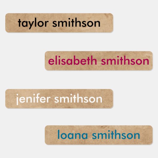 Einfache verschiedene Farben - Grundlegend Ihren N Etiketten (Gruppe)