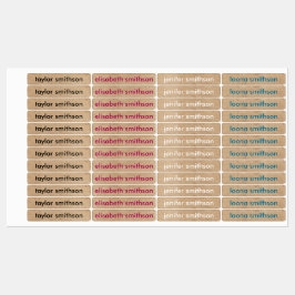 Einfache verschiedene Farben - Grundlegend Ihren N Etiketten