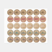 Einfache verschiedene Farben - Grundlegend Ihren N Etiketten (Blatt)