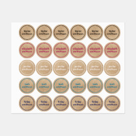 Einfache verschiedene Farben - Grundlegend Ihren N Etiketten