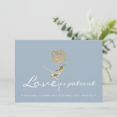 Einfache verspätete Hochzeiten ändern das Datum Save The Date (Stehend Vorderseite)