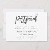 Einfache verspätete Hochzeitskarte Einladung (Vorderseite)