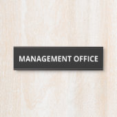 Einfache Verwaltungsstelle Türschild (Vorderseite )