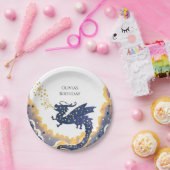 Einfache verzauberte Drache zum Geburtstag Pappteller (Party)