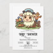 Einfache verzauberte Sheep Baby-Dusche Einladung
