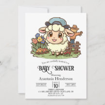 Einfache verzauberte Sheep Baby-Dusche