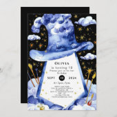 Einfache Verzauberung zum Geburtstag Einladung (Vorne/Hinten)