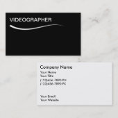 Einfache VideoVisitenkarten Visitenkarte (Vorne/Hinten)