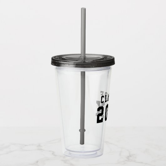 Einfache Vielfalt Geschlossen Klasse des Jahres Acryltrinkbecher (Rechts)