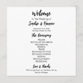 Einfache Vielseitigkeit Moderne Lässig Schwarz & W Programm (Vorderseite)