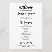 Einfache Vielseitigkeit Moderne Lässig Schwarz & W Programm (Vorderseite)