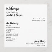 Einfache Vielseitigkeit Moderne Lässig Schwarz & W Programm (Vorderseite)