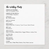 Einfache Vielseitigkeit Moderne Lässig Schwarz & W Programm (Rückseite)