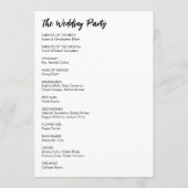 Einfache Vielseitigkeit Moderne Lässig Schwarz & W Programm (Rückseite)