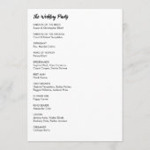 Einfache Vielseitigkeit Moderne Lässig Schwarz & W Programm (Rückseite)