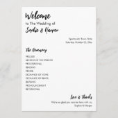 Einfache Vielseitigkeit Moderne Lässig Schwarz & W Programm (Vorderseite)