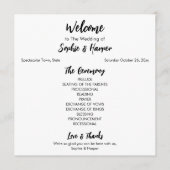 Einfache Vielseitigkeit Moderne Lässig Schwarz & W Programm (Vorderseite)