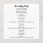 Einfache Vielseitigkeit Moderne Lässig Schwarz & W Programm (Rückseite)