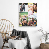 Einfache Vier-FotoCollage Leinwanddruck