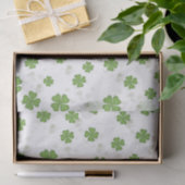 Einfache Vierblättriges Kleeblatt Grüne Farbe Nied Seidenpapier (Geschenk)