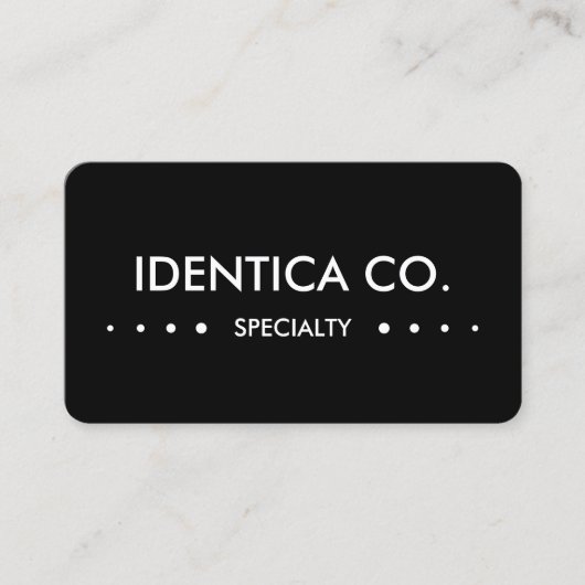 EINFACHE VIERTEL VISITENKARTE (Vorderseite)