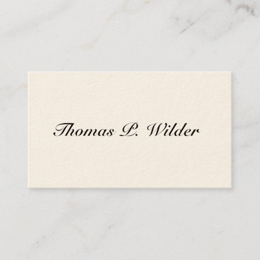 Einfache Viktorianische Calling Cards Telefonnummerkarte (Vorderseite)