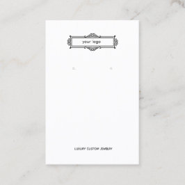 Einfache Viktorianische Logo-Ohranzeige Visitenkarte