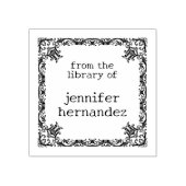 Einfache Vintage Blume aus der Bibliothek von Gummistempel (Prägung)