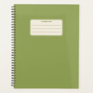 Einfache Vintage-Farbe Minimalistischer Jahresplan Planer