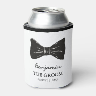 Einfache Vintage Groom-Hochzeit Dosenkühler