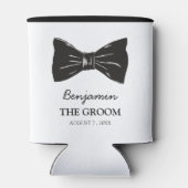 Einfache Vintage Groom-Hochzeit Dosenkühler (Rückseite)