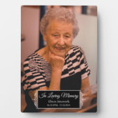 Einfache Vintage Inspirierte Erinnerung Fotoplatte (Vorderseite)