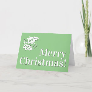 Einfache Vintage-inspirierte "Frohe Weihnachten!"- Feiertagskarte