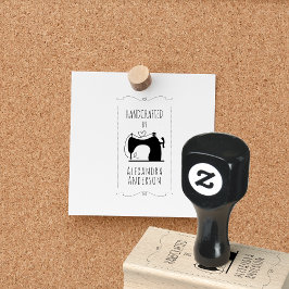 Einfache Vintage Nähmaschine Gummistempel