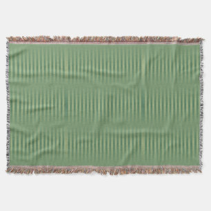 Einfache Vintage Olive Sage Grüne Streifen Decke