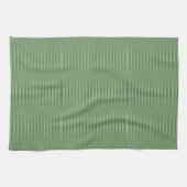 Einfache Vintage Olive Sage Grüne Streifen Geschirrtuch (Horizontal)