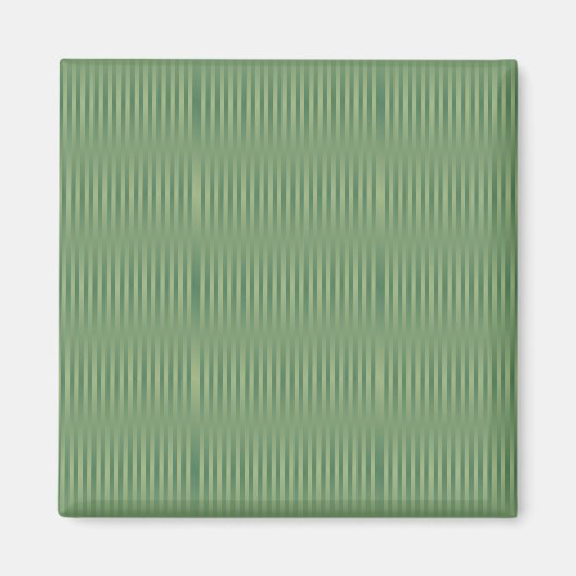 Einfache Vintage Olive Sage Grüne Streifen Magnet (Vorne)