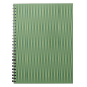 Einfache Vintage Olive Sage Grüne Streifen Notizblock