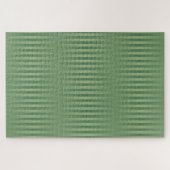 Einfache Vintage Olive Sage Grüne Streifen Puzzle (Horizontal)