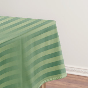 Einfache Vintage Olive Sage Grüne Streifen Tischdecke