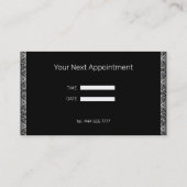 Einfache Vintage Spitze Visitenkarte (Rückseite)