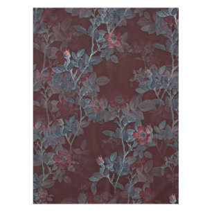 Einfache Vintage Viktorianische Rote Flora-Design  Tischdecke