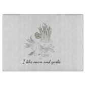 Einfache Vintage Zwiebel Schneidebrett (Vorderseite)