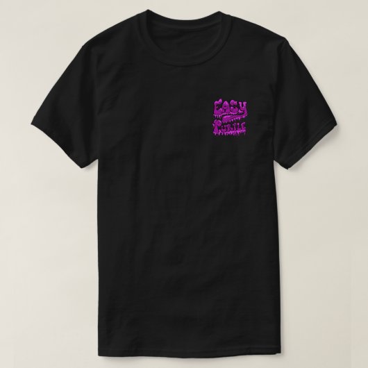 Einfache violette Gasse T-Shirt (Design vorne)